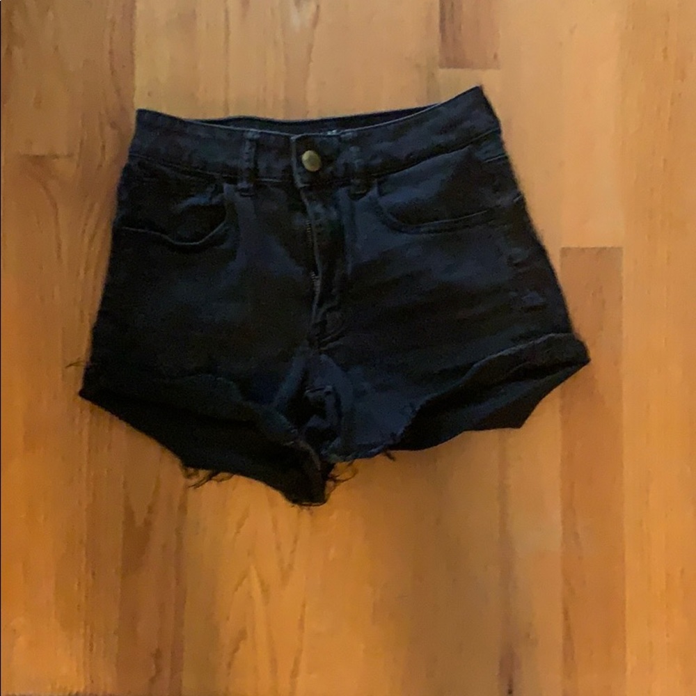 Black stretchy shorts